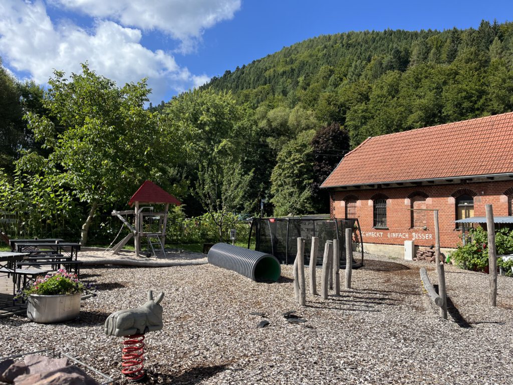 Spielplatz mit Schwarzwald-Panorama