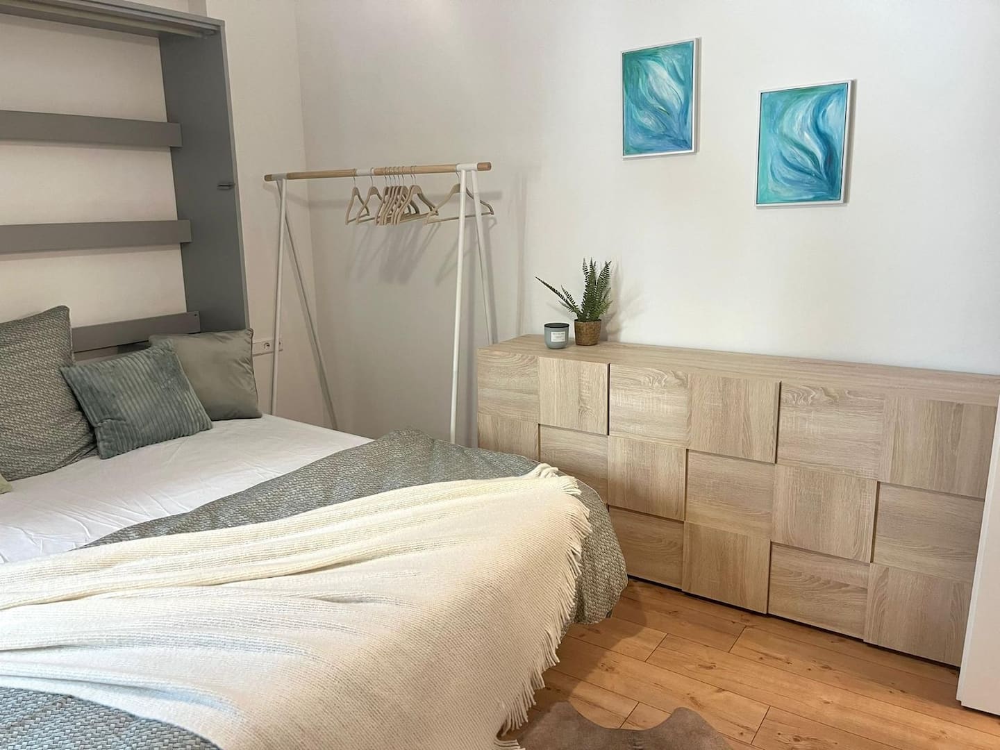 Design-Apartment Stuttgart-West, kleiner Balkon